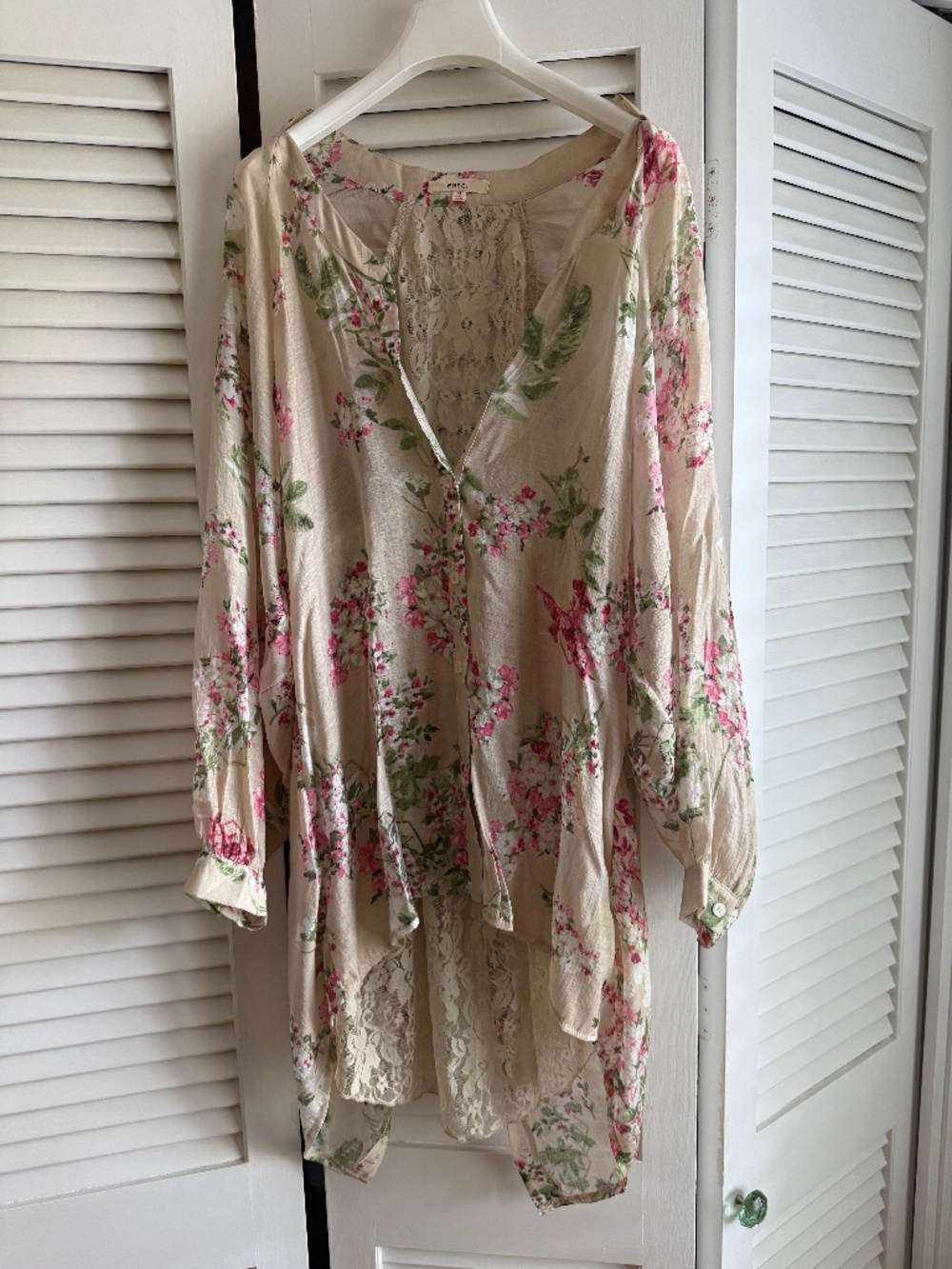 Easel cotton tunic blouse